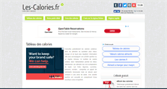 Desktop Screenshot of les-calories.fr