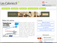 Tablet Screenshot of les-calories.fr